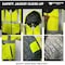Northmon Safety Hi-Vis Bomber Rain Jacket, 100% Polyester 300D Oxford, Class 3 Safety Yellow, M NM-SJ-100-YW-M - alternate 5